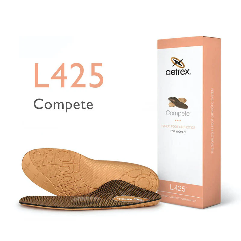 Women's Compete Posted Orthotics W/Metatarsal Support