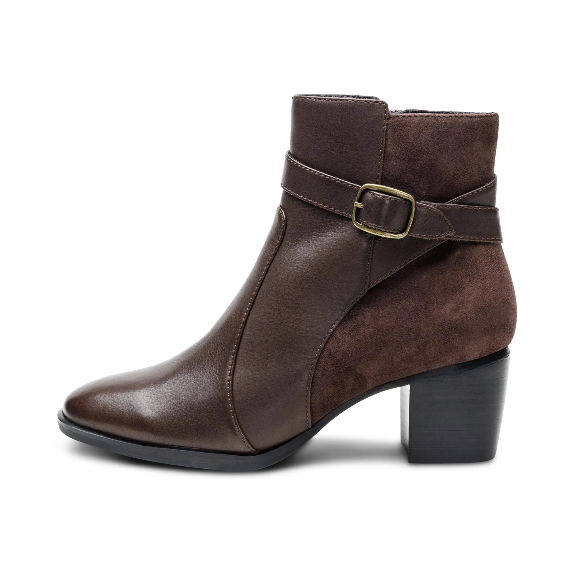 AH401 REBECCA HEEL BOOT DARK BROWN