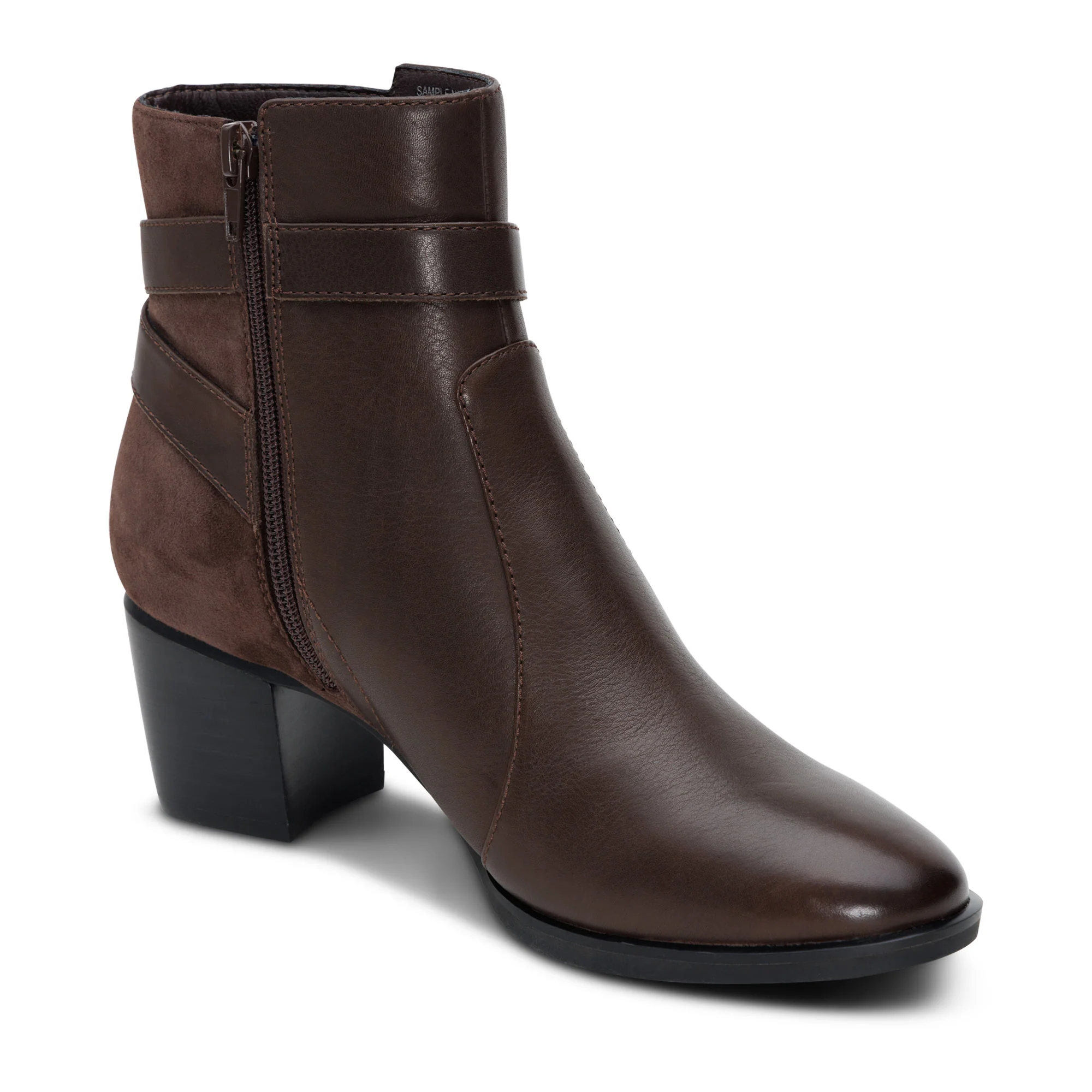 AH401 REBECCA HEEL BOOT DARK BROWN