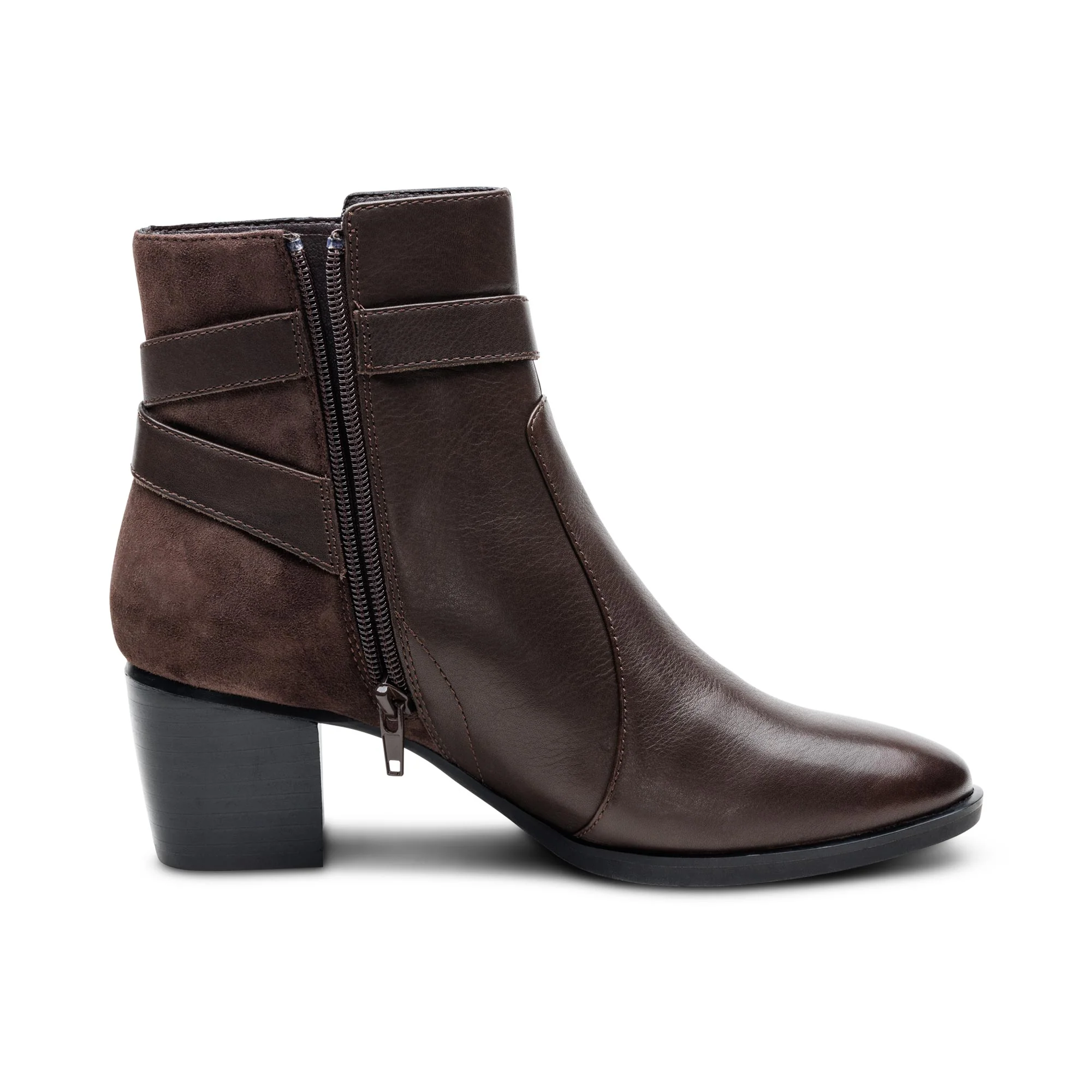 AH401 REBECCA HEEL BOOT DARK BROWN
